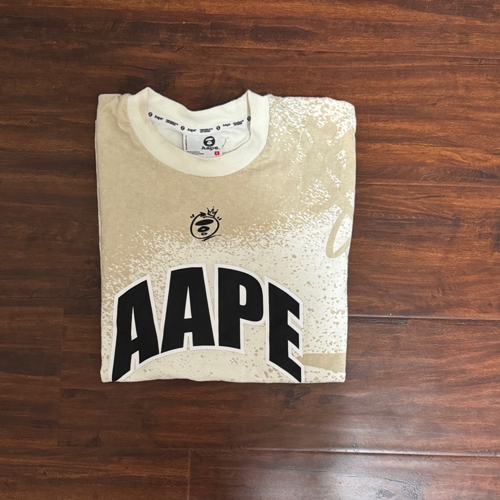 Bape Tan Graphic Tee-Shirt